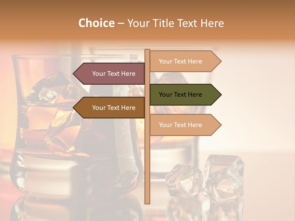 Background Tumbler Cube PowerPoint Template