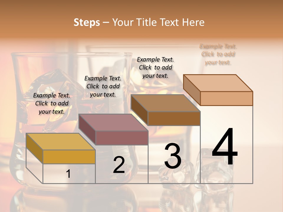 Background Tumbler Cube PowerPoint Template