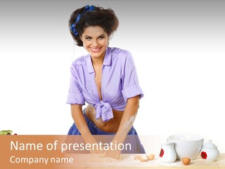 Kitchen Dough Sexual PowerPoint Template
