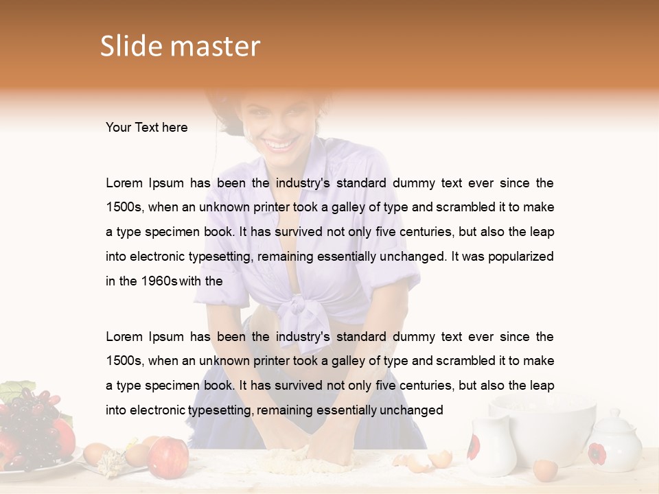 Kitchen Dough Sexual PowerPoint Template