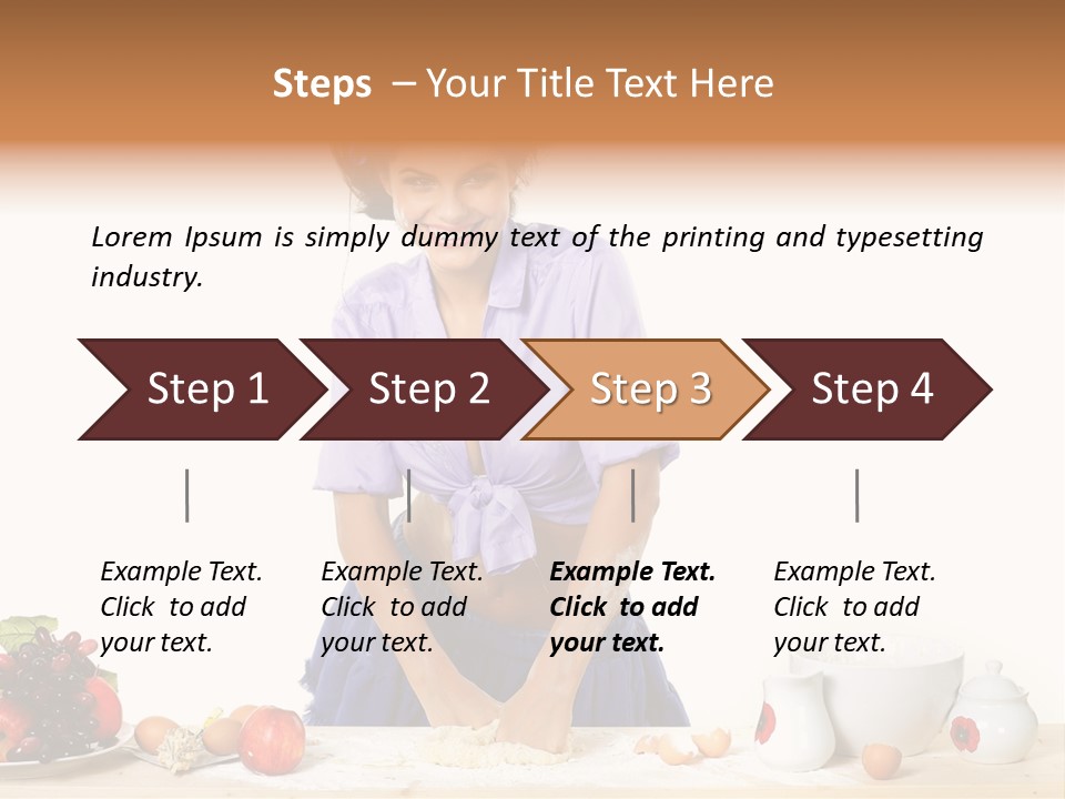Kitchen Dough Sexual PowerPoint Template