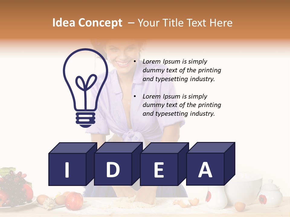 Kitchen Dough Sexual PowerPoint Template