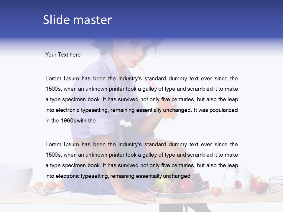 Kitchen Meal Bowl PowerPoint Template