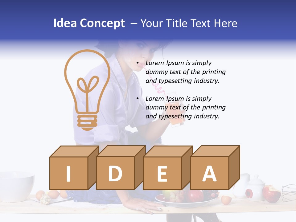 Kitchen Meal Bowl PowerPoint Template