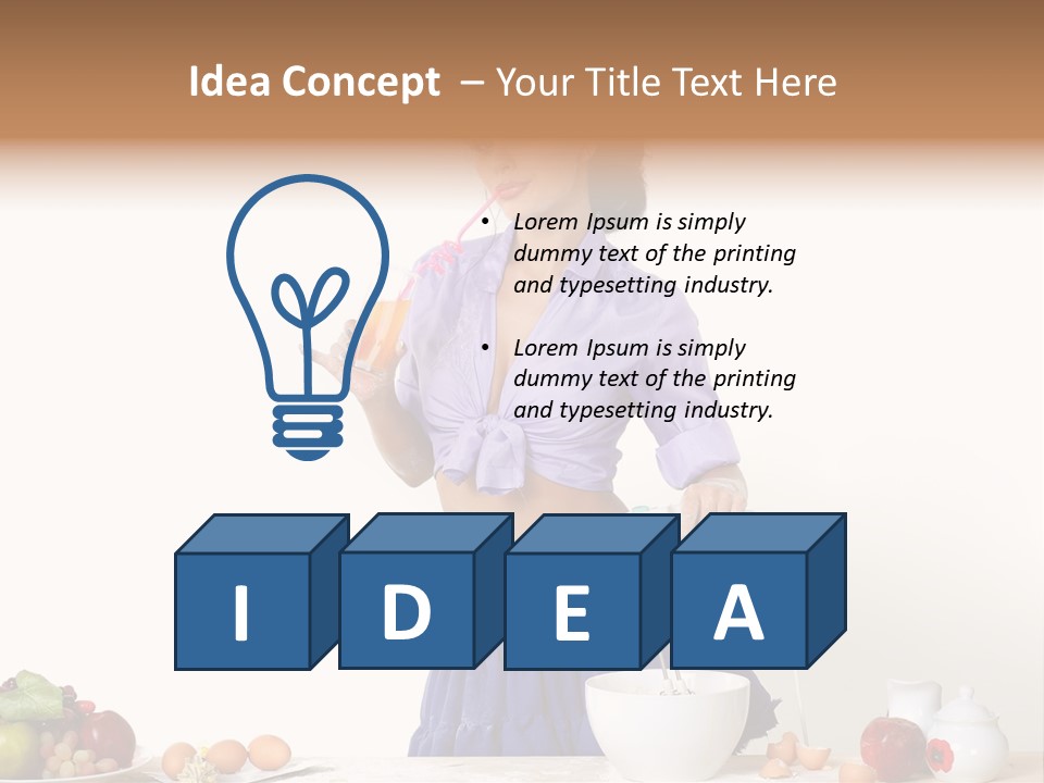 One Flour Treatings PowerPoint Template