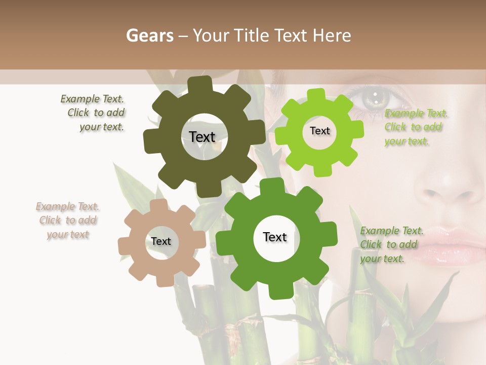 Cosmetics Nature Purity PowerPoint Template