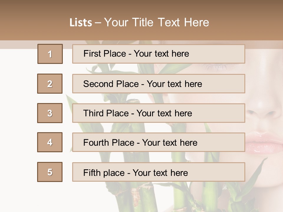 Cosmetics Nature Purity PowerPoint Template