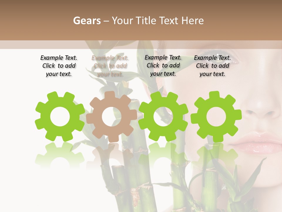 Cosmetics Nature Purity PowerPoint Template