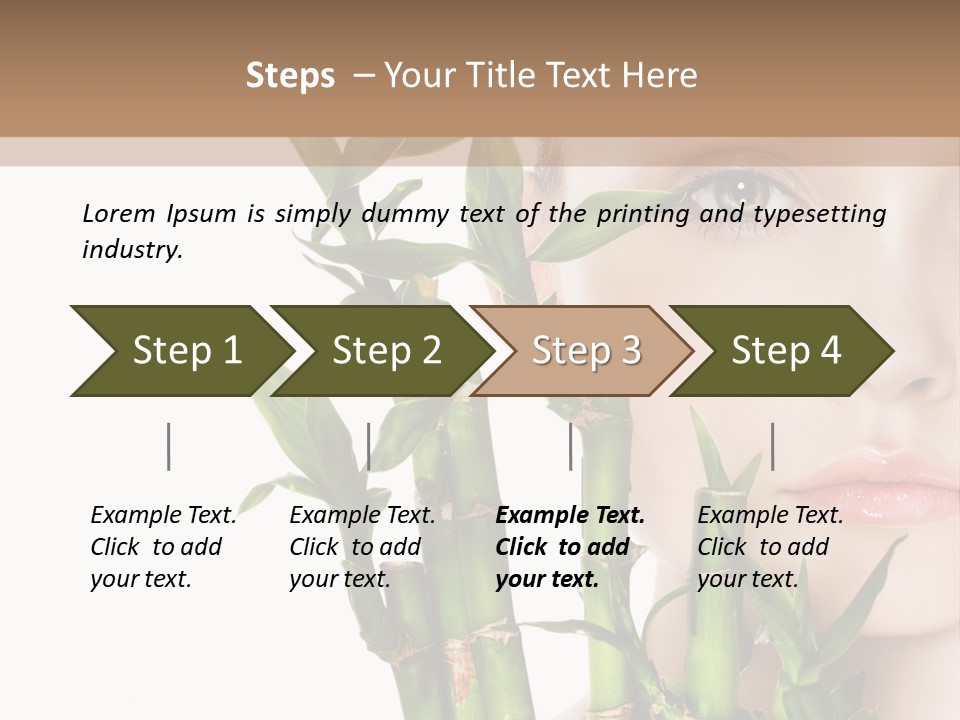 Cosmetics Nature Purity PowerPoint Template