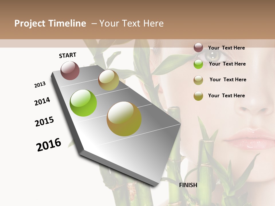 Cosmetics Nature Purity PowerPoint Template