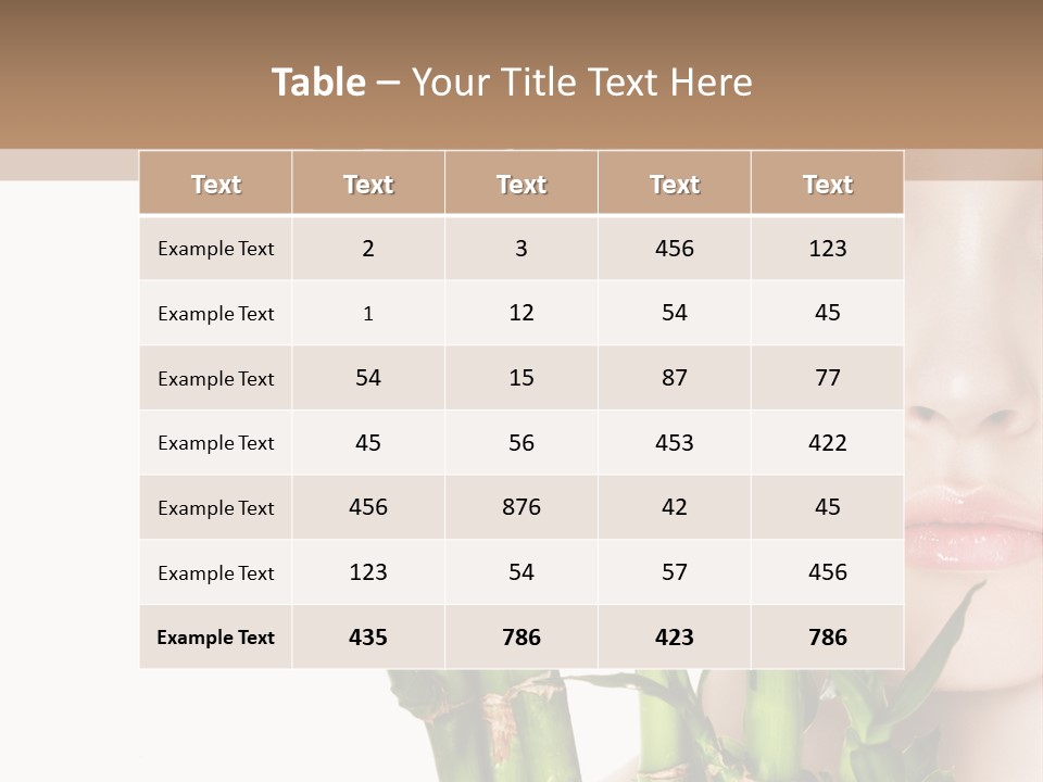 Cosmetics Nature Purity PowerPoint Template