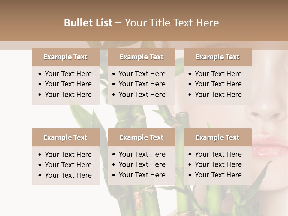 Cosmetics Nature Purity PowerPoint Template