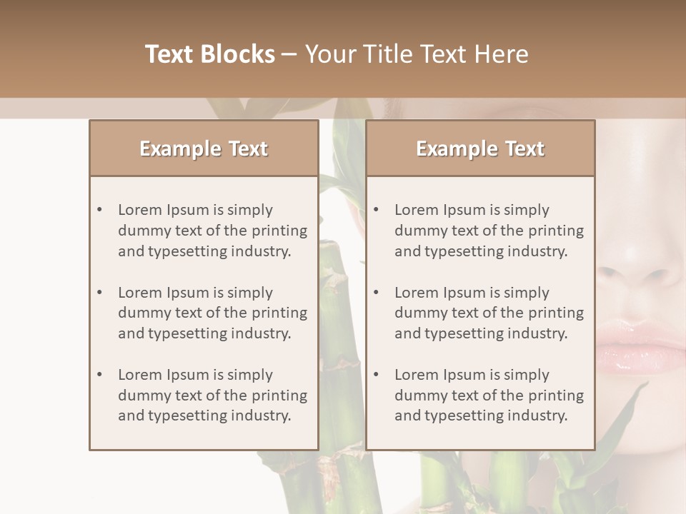 Cosmetics Nature Purity PowerPoint Template