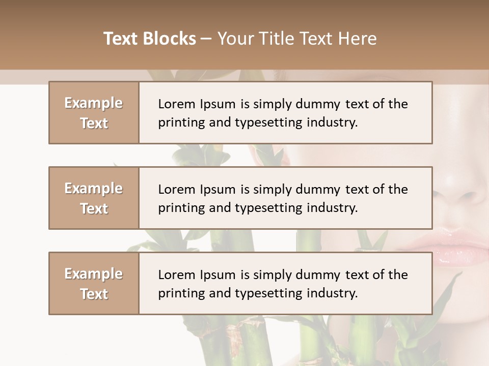 Cosmetics Nature Purity PowerPoint Template