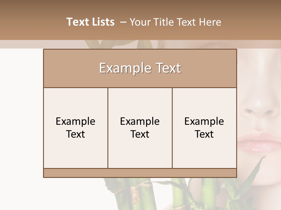 Cosmetics Nature Purity PowerPoint Template