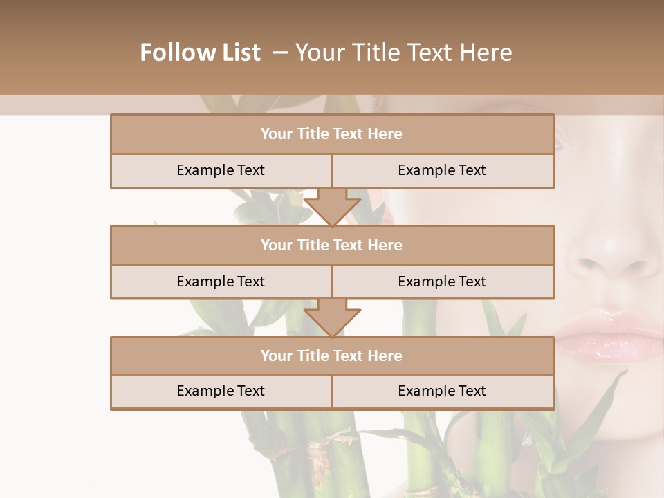 Cosmetics Nature Purity PowerPoint Template