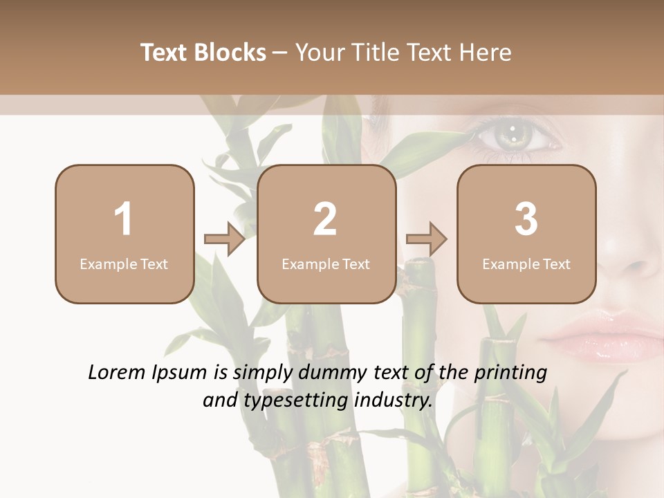 Cosmetics Nature Purity PowerPoint Template
