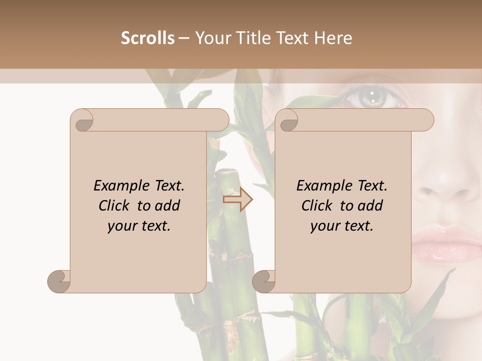 Cosmetics Nature Purity PowerPoint Template
