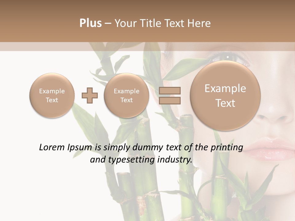 Cosmetics Nature Purity PowerPoint Template