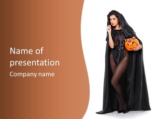 Sex Appeal Slender Holiday PowerPoint Template