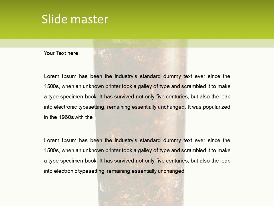 Summer Cubes Thirsty PowerPoint Template