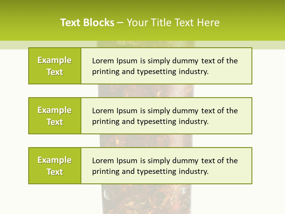 Summer Cubes Thirsty PowerPoint Template