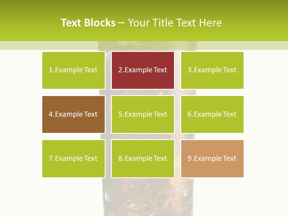 Summer Cubes Thirsty PowerPoint Template