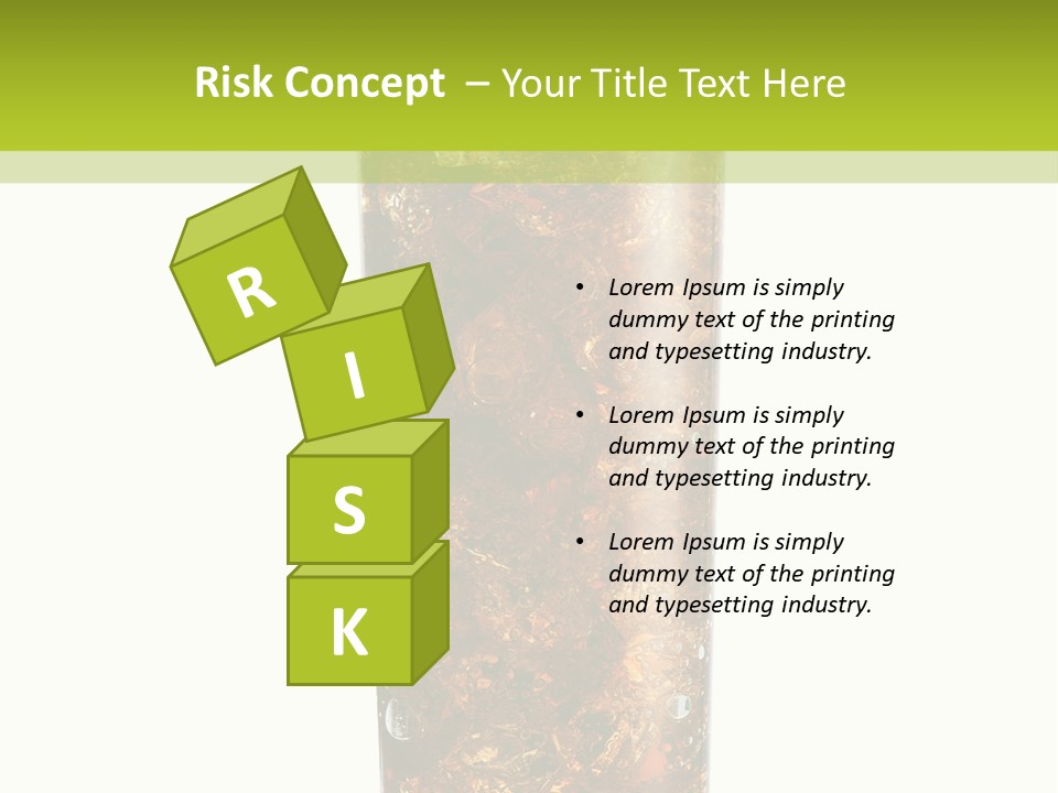 Summer Cubes Thirsty PowerPoint Template