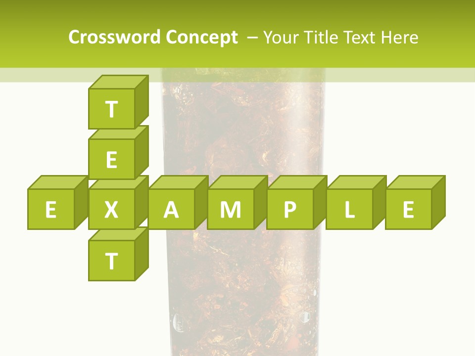 Summer Cubes Thirsty PowerPoint Template