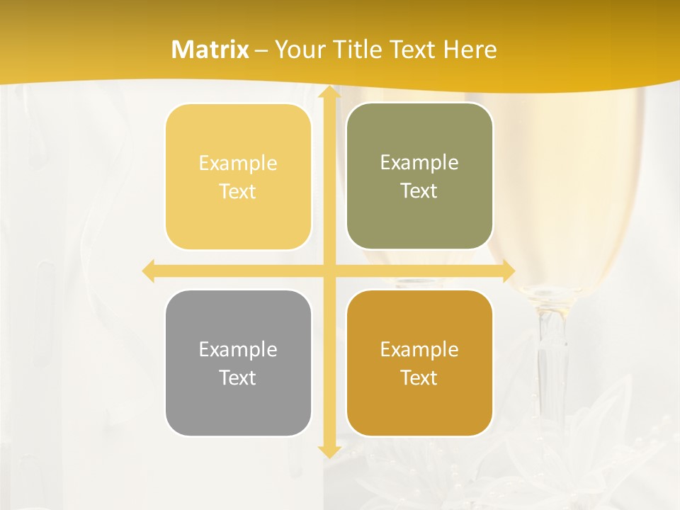 Crystal Wed Glass PowerPoint Template