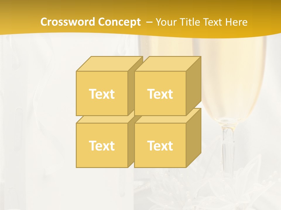 Crystal Wed Glass PowerPoint Template