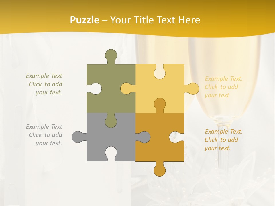 Crystal Wed Glass PowerPoint Template