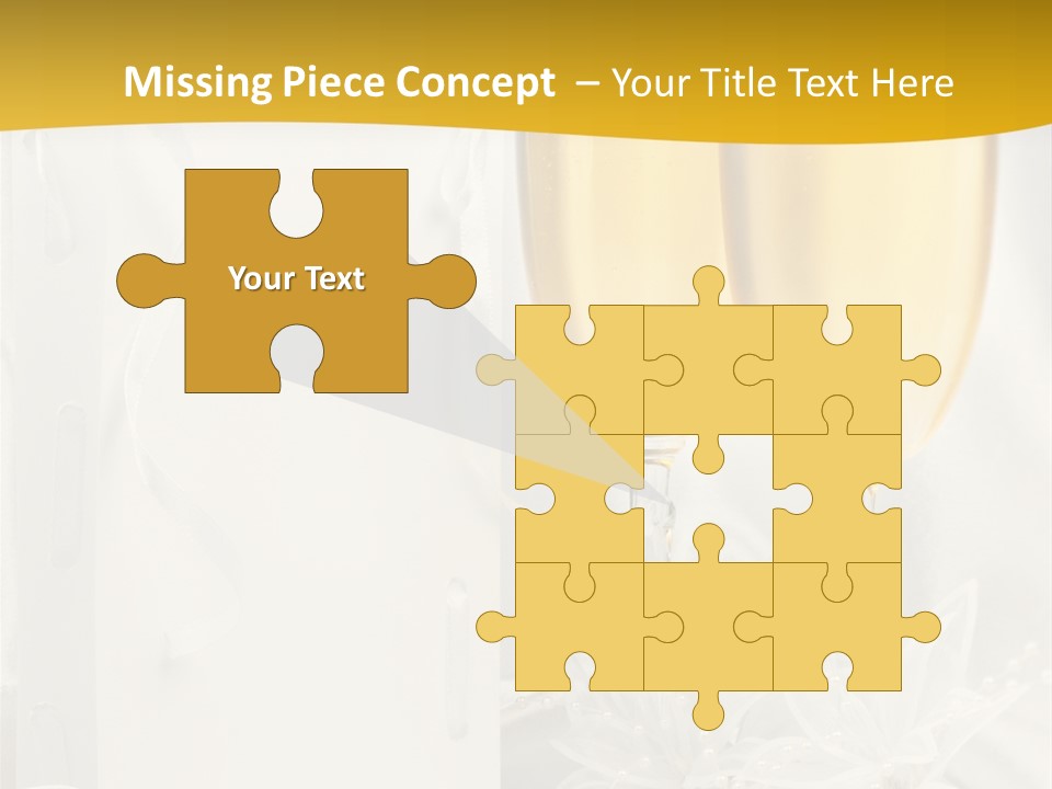 Crystal Wed Glass PowerPoint Template