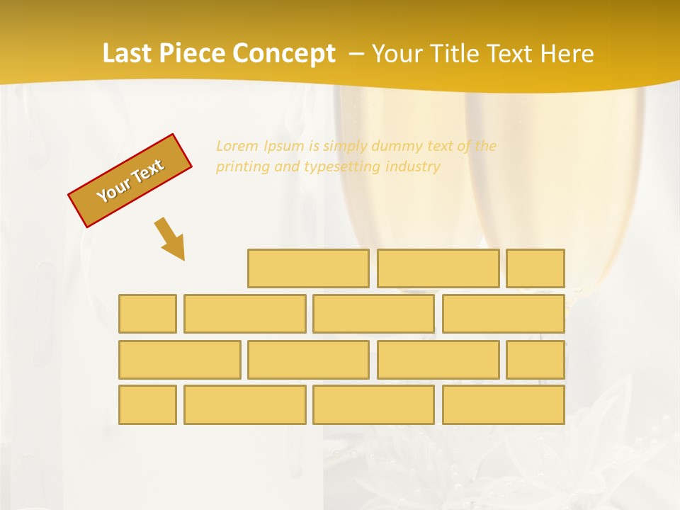 Crystal Wed Glass PowerPoint Template