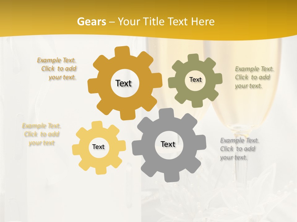 Crystal Wed Glass PowerPoint Template