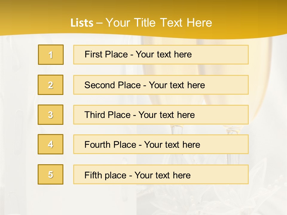 Crystal Wed Glass PowerPoint Template