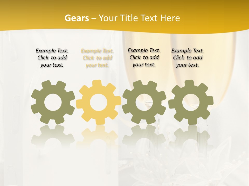 Crystal Wed Glass PowerPoint Template