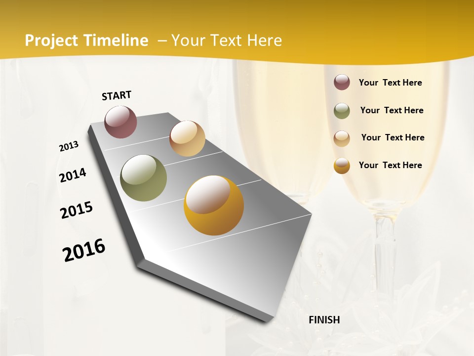 Crystal Wed Glass PowerPoint Template