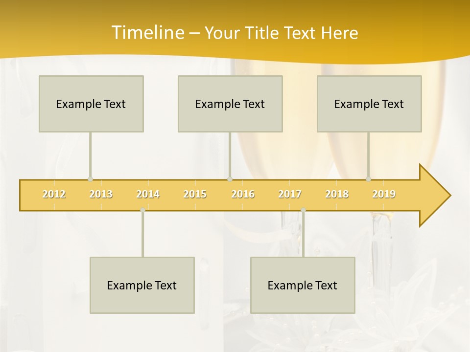 Crystal Wed Glass PowerPoint Template