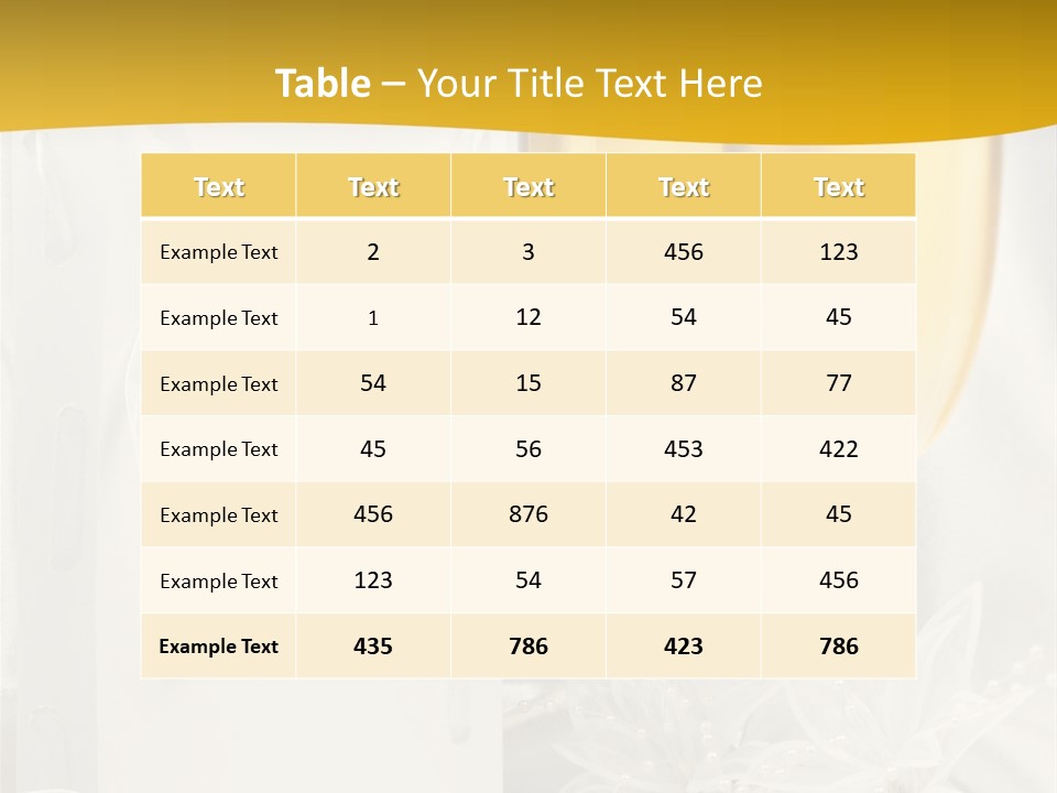 Crystal Wed Glass PowerPoint Template