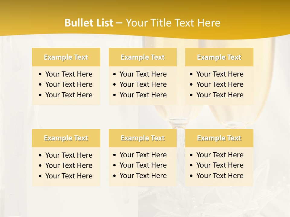 Crystal Wed Glass PowerPoint Template