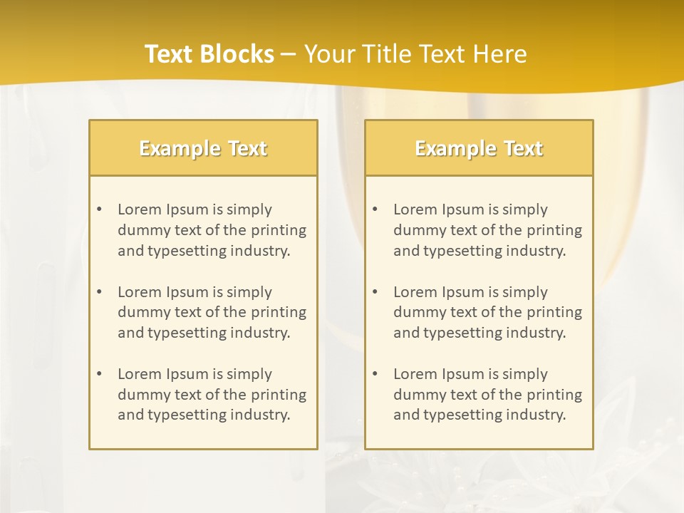 Crystal Wed Glass PowerPoint Template