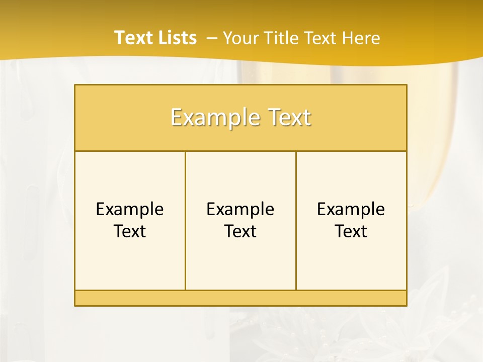 Crystal Wed Glass PowerPoint Template