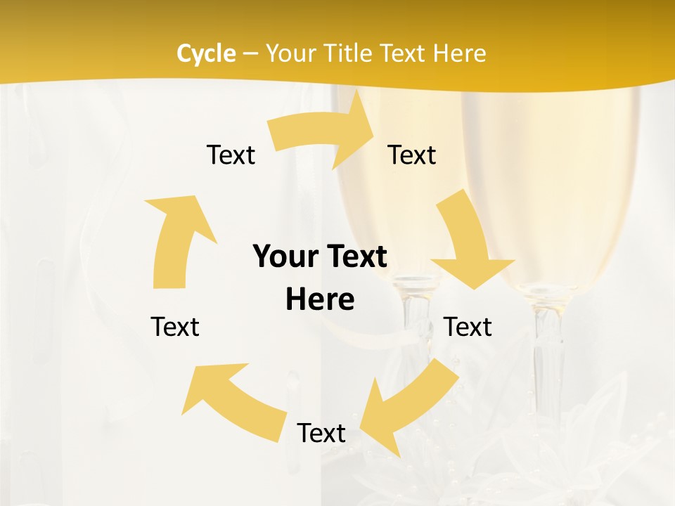 Crystal Wed Glass PowerPoint Template