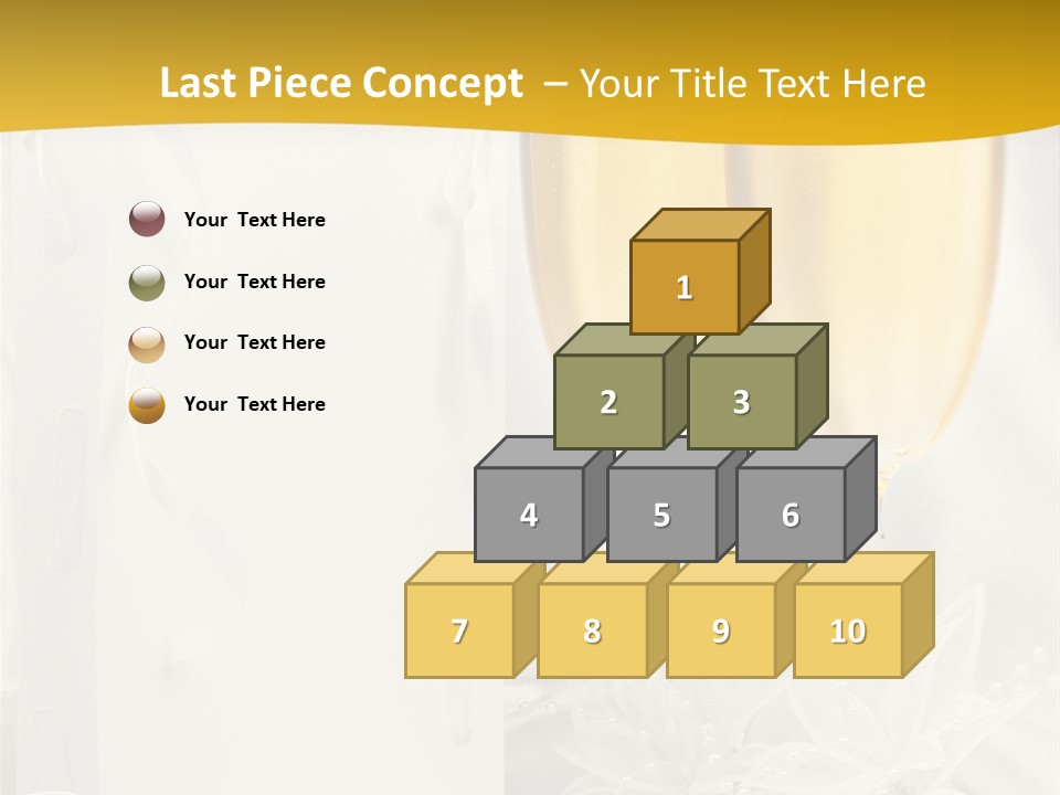 Crystal Wed Glass PowerPoint Template