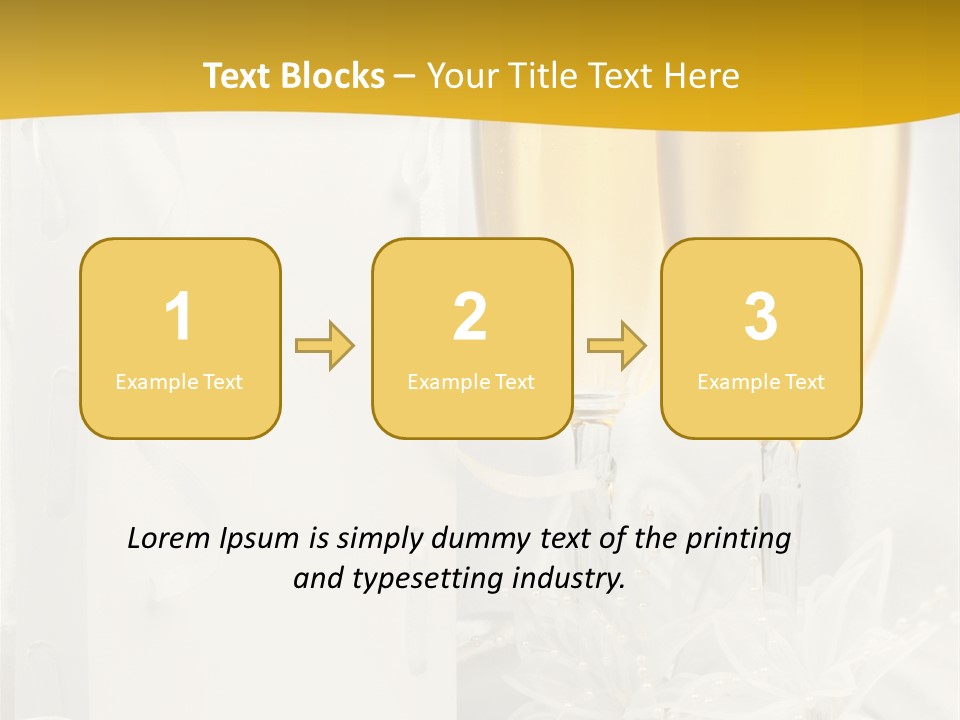 Crystal Wed Glass PowerPoint Template