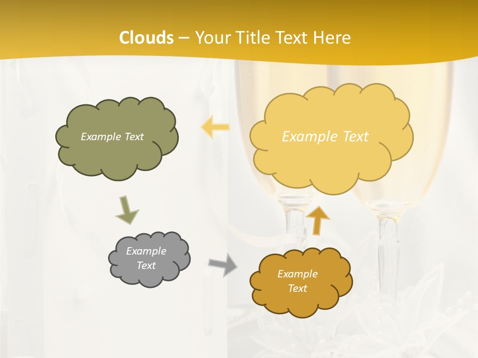 Crystal Wed Glass PowerPoint Template