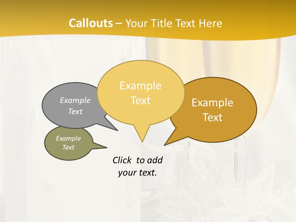 Crystal Wed Glass PowerPoint Template