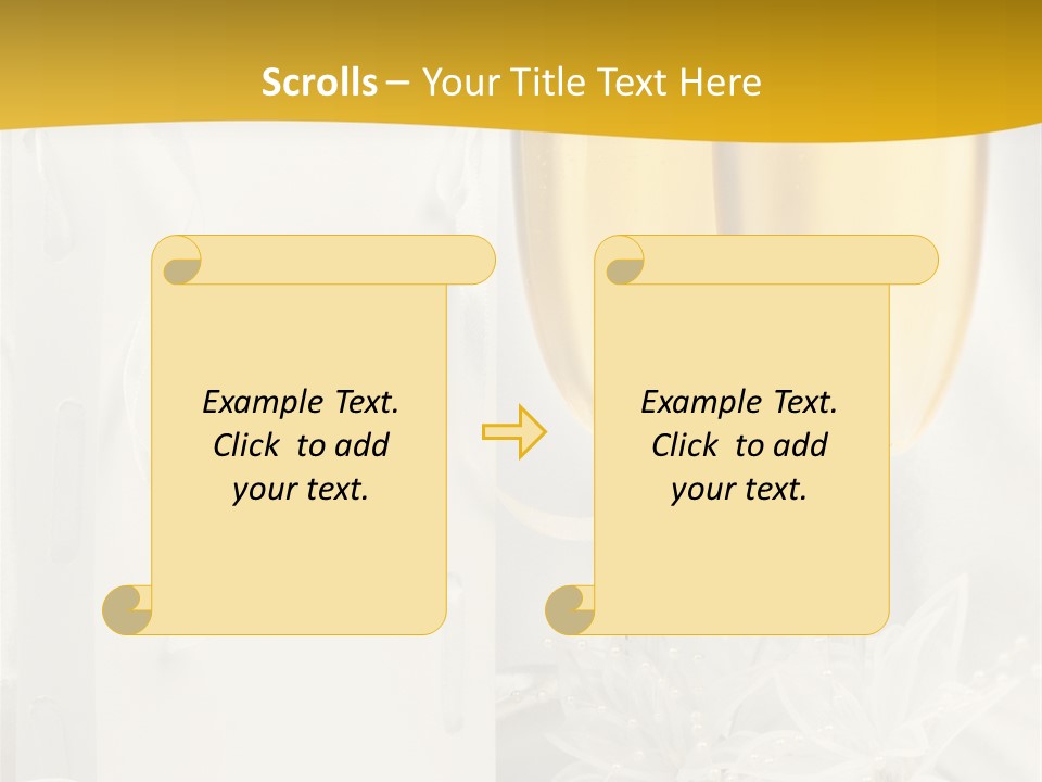 Crystal Wed Glass PowerPoint Template