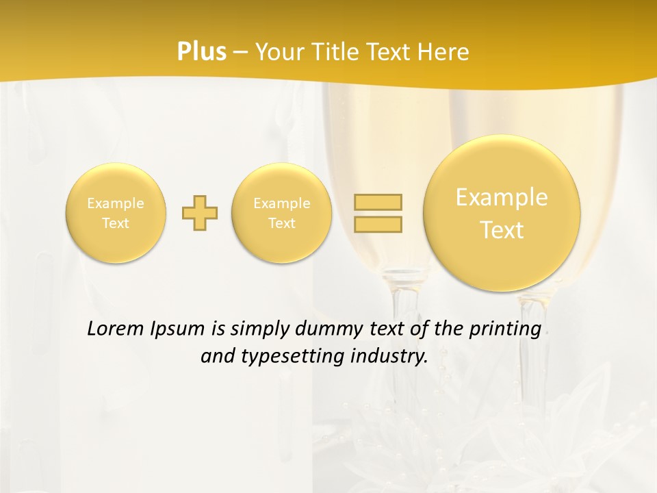 Crystal Wed Glass PowerPoint Template